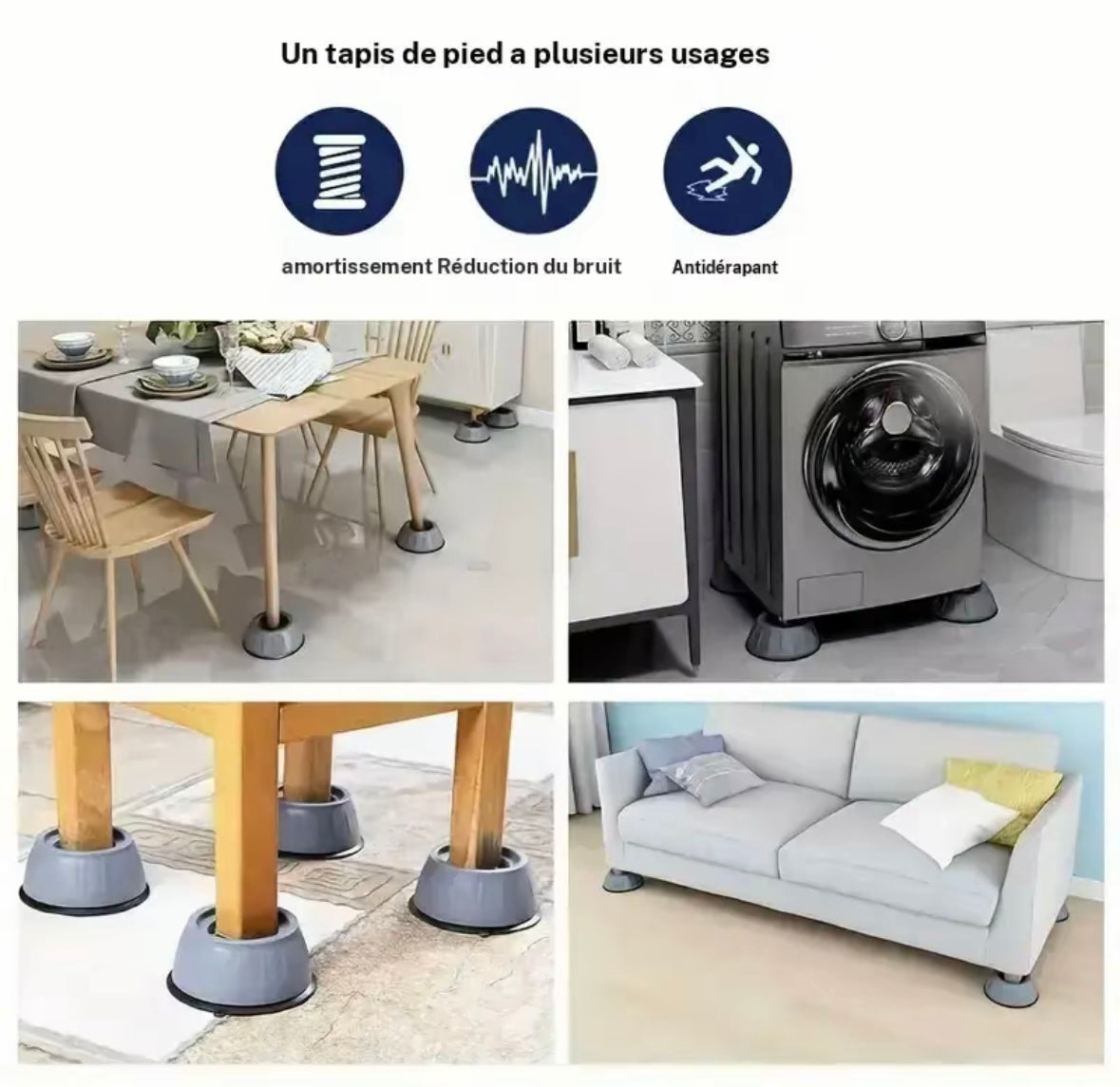 Patins anti-vibrations